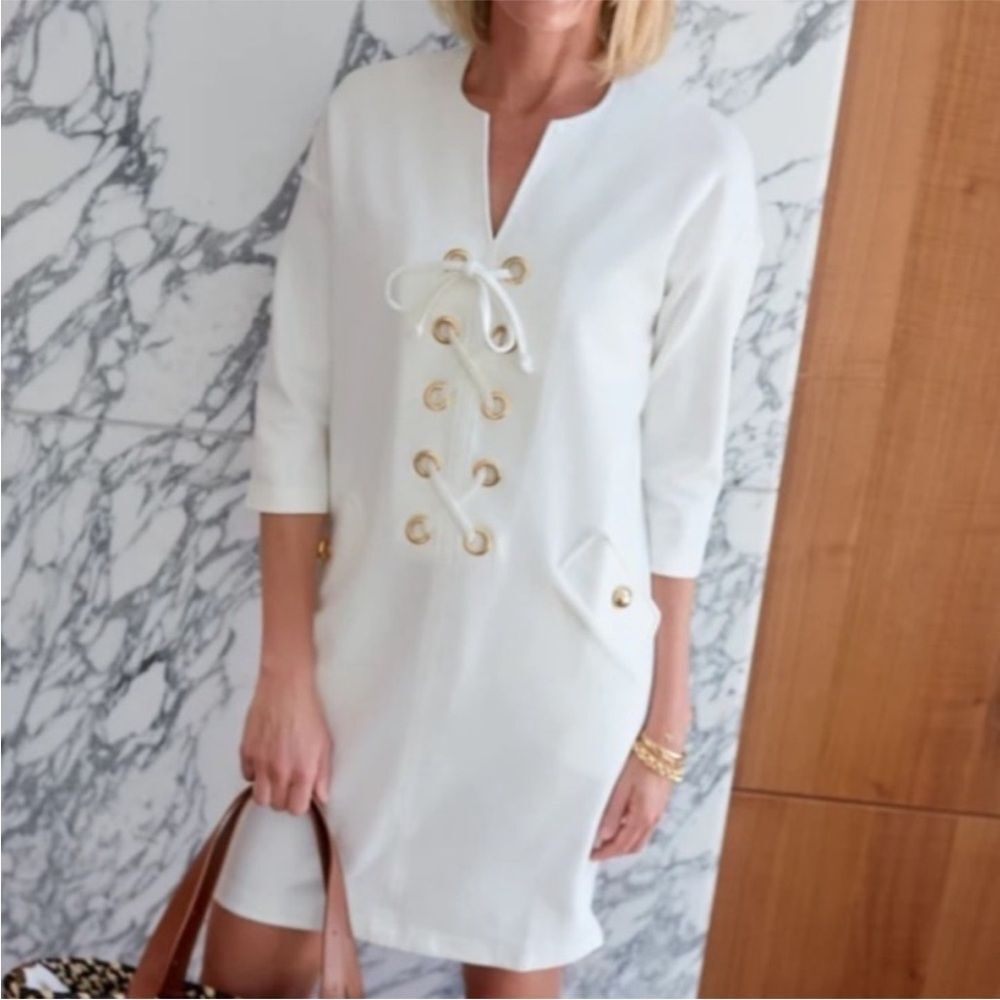 NWT Tuckernuck White Ellington Dress Sz XS